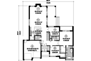 Contemporary Style House Plan - 2 Beds 2 Baths 2080 Sq/Ft Plan #25-4459 