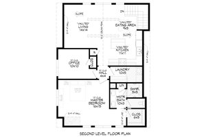 Floor Plan - Main Floor for Barndominium House Plan #932-1330 - 2 bed, 2 bath