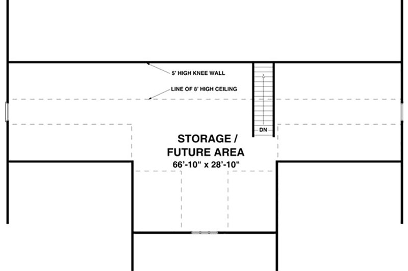 House Blueprint - Floor Plan - Other Floor for Ranch House Plan #56-623 - 3 bed, 2 bath