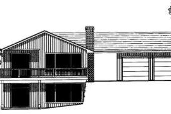 Exterior - Front Elevation for Contemporary House Plan #303-342 - 4 bed, 3 bath
