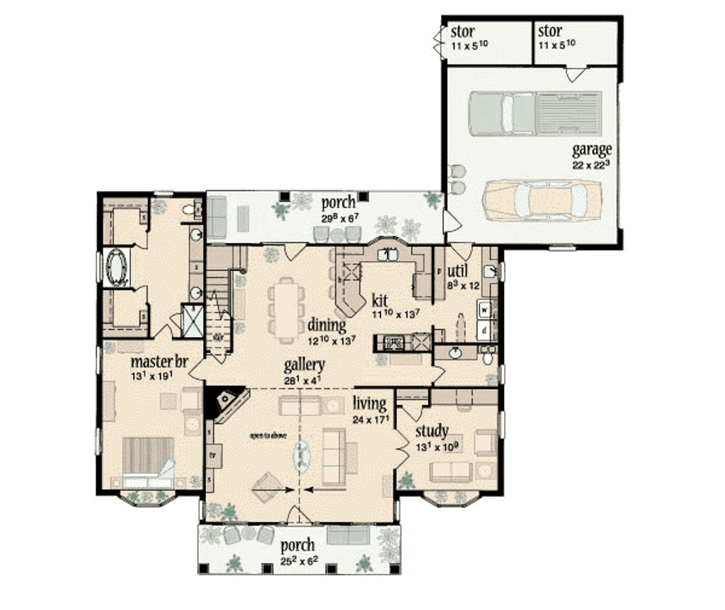Traditional House Floor Plans