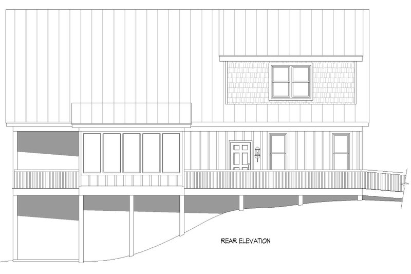 Dream House Plan - Exterior - Rear Elevation for Country House Plan #932-759 - 4 bed, 3.5 bath