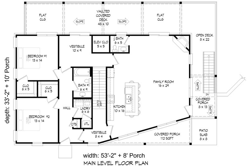 Dream House Plan - Floor Plan - Main Floor for Country House Plan #932-971 - 4 bed, 3.5 bath