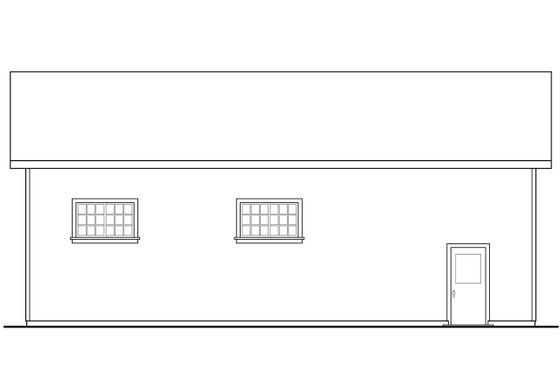 Exterior - Other Elevation for Traditional House Plan #124-1055, 0 bath