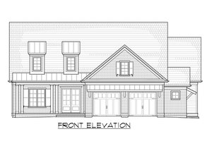 Exterior - Front Elevation 4 for Craftsman House Plan #1054-38 - 4 bed, 4.5 bath