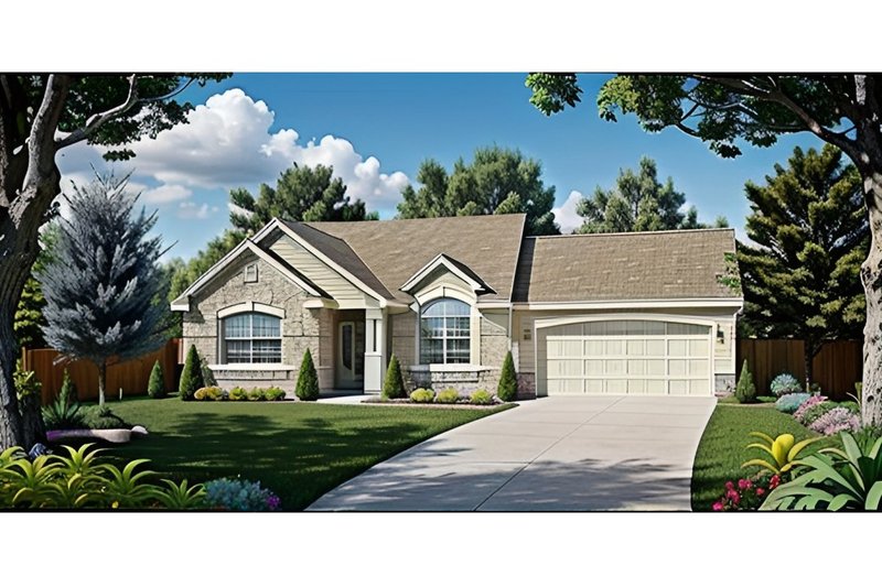 Home Plan - Traditional Exterior - Front Elevation Plan #58-221