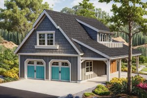 Craftsman Exterior - Front Elevation Plan #124-657