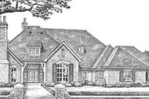 European Exterior - Front Elevation Plan #310-333