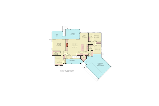 Floor Plan - Main Floor for Contemporary House Plan #54-679 - 3 bed, 2 bath