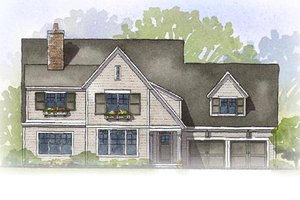 Traditional style home design, elevation