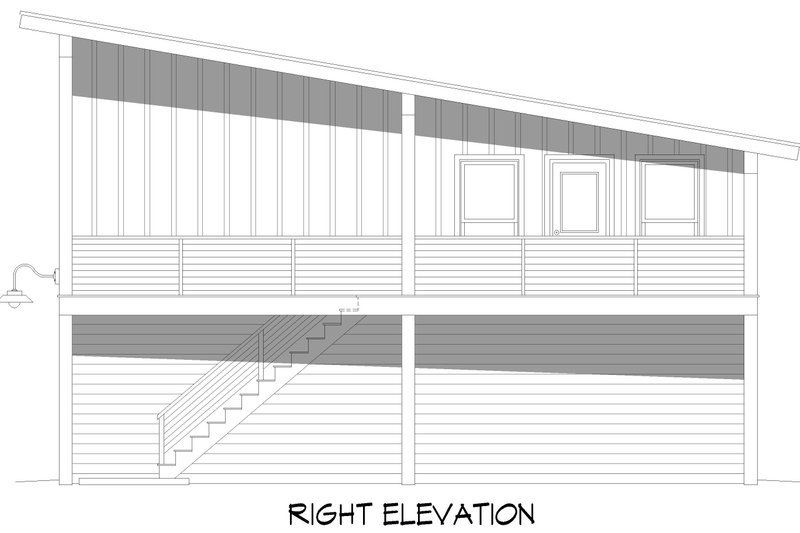 Architectural House Design - Exterior - Other Elevation 1 for Contemporary House Plan #932-1250 - 1 bed, 1 bath