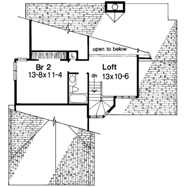 Home Plan - Floor Plan - Upper Floor Plan #320-133