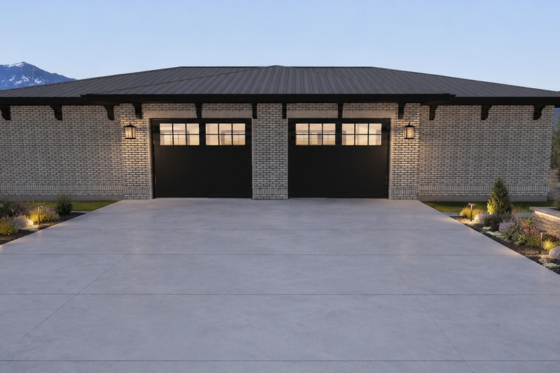 House Blueprint - Exterior - Rear Elevation 2 for Mediterranean House Plan #1060-499, 0 bath