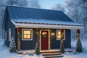 Cottage Exterior - Front Elevation Plan #44-301