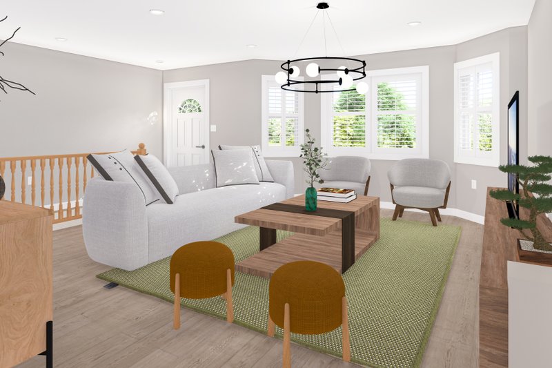 House Plan Design - Interior - Family Room for Ranch House Plan #1060-388 - 3 bed, 1.5 bath