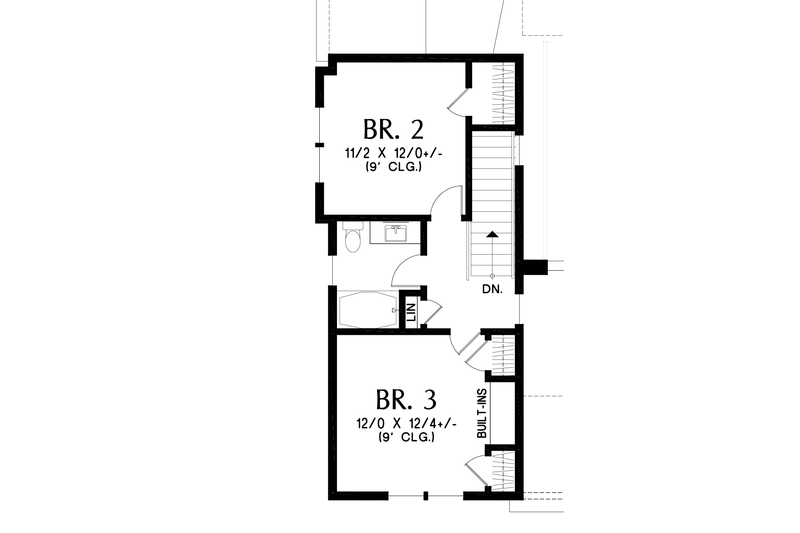 House Plan Design - Floor Plan - Upper Floor for Farmhouse House Plan #48-1077 - 4 bed, 3 bath