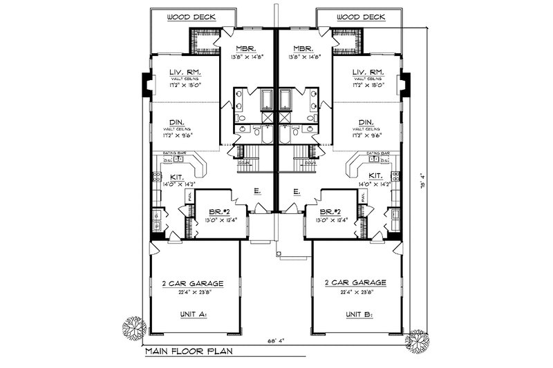 Dream House Plan - Floor Plan - Main Floor for Traditional House Plan #70-1152 - 4 bed, 4 bath