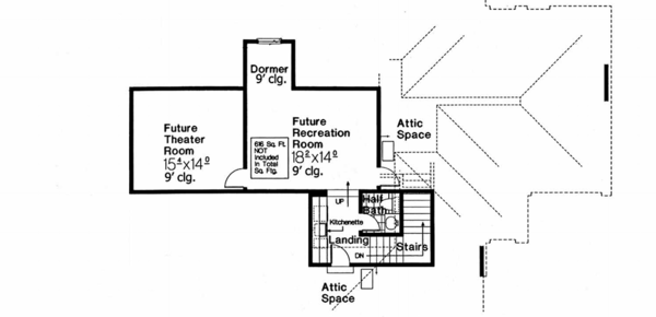 European Floor Plan - Upper Floor Plan #310-986