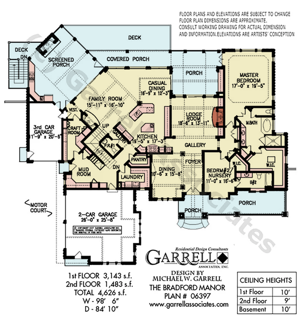 Dream House Plan - Floor Plan - Main Floor for Craftsman House Plan #54-698 - 5 bed, 4 bath