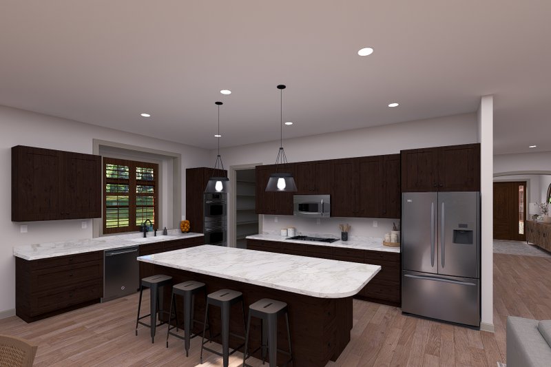 House Blueprint - Interior - Kitchen for Traditional House Plan #1060-474 - 2 bed, 2 bath