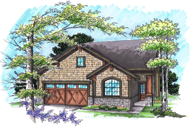 Dream House Plan - Craftsman style, Bungalow design, elevation