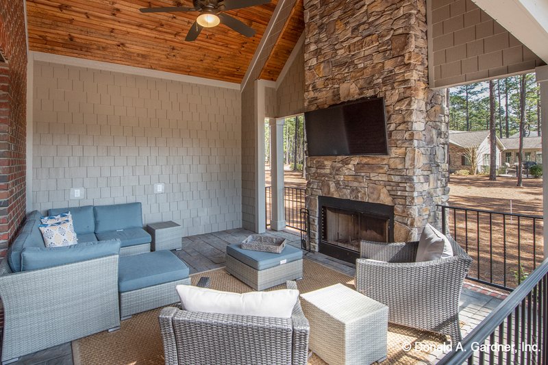 House Design - Exterior - Outdoor Living for Ranch House Plan #929-1005 - 4 bed, 3 bath
