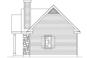 Exterior - Other Elevation for Cottage House Plan #22-594 - 1 bed, 1 bath
