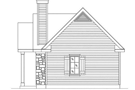 Exterior - Other Elevation for Cottage House Plan #22-594 - 1 bed, 1 bath