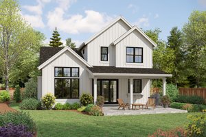 Exterior - Rear Elevation for Farmhouse House Plan #48-1189 - 3 bed, 2.5 bath