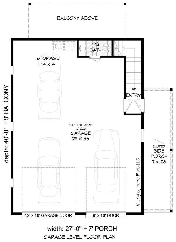 Architectural House Design - Southern Floor Plan - Main Floor Plan #932-848