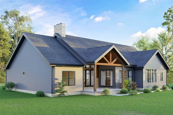 Exterior - Front Elevation 4 for Craftsman House Plan #1089-62 - 3 bed, 2.5 bath
