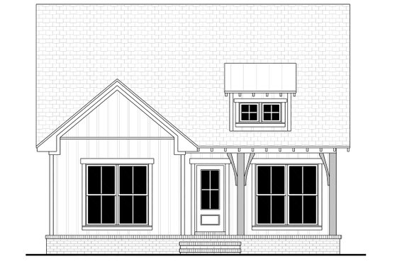 Exterior - Front Elevation 4 for Farmhouse House Plan #430-254 - 2 bed, 2 bath