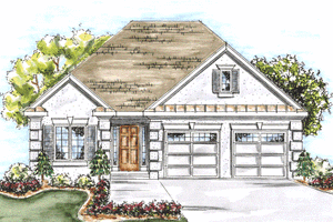 Exterior - Other Elevation for Traditional House Plan #20-1612 - 2 bed, 2 bath