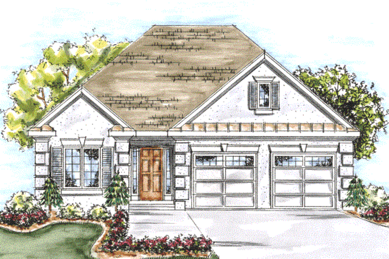 Home Plan - Exterior - Other Elevation for Traditional House Plan #20-1612 - 2 bed, 2 bath