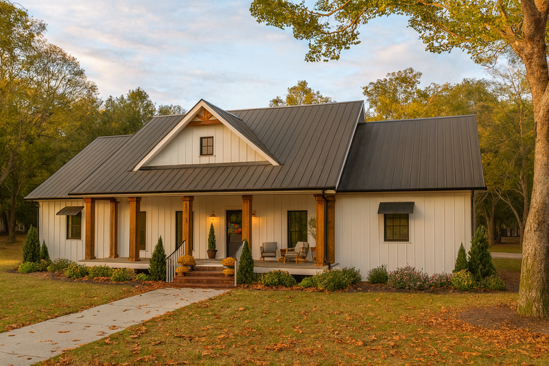 House Design - Farmhouse Exterior - Front Elevation Plan #44-293