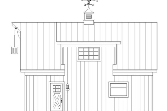 Exterior - Other Elevation 1 for Farmhouse House Plan #932-323, 0 bath
