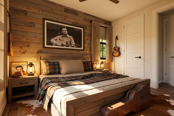 Interior - Bedroom 2 for Barndominium House Plan #48-1212 - 4 bed, 3.5 bath