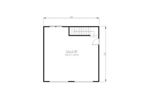 Floor Plan - Main Floor for Craftsman House Plan #423-19, 0 bath