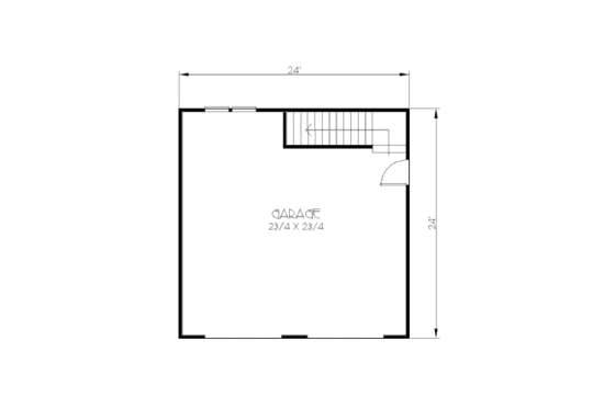 Floor Plan - Main Floor for Craftsman House Plan #423-19, 0 bath