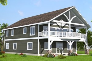Country Exterior - Front Elevation Plan #117-881