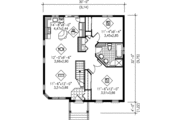 Traditional Style House Plan - 2 Beds 1 Baths 949 Sq/Ft Plan #25-182 