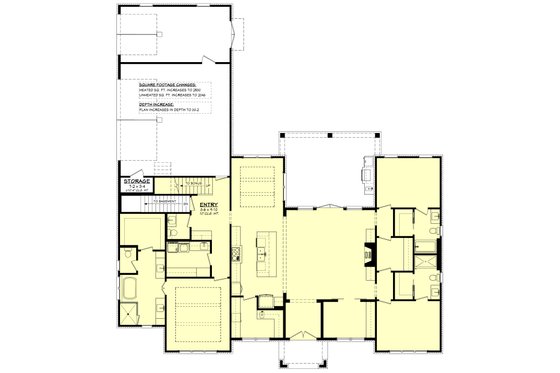 Floor Plan - Other Floor 1 for Contemporary House Plan #430-374 - 3 bed, 3.5 bath