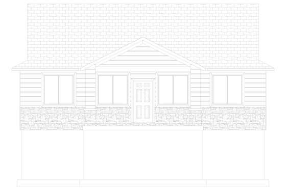 Exterior - Front Elevation 3 for Craftsman House Plan #1060-305 - 3 bed, 2 bath