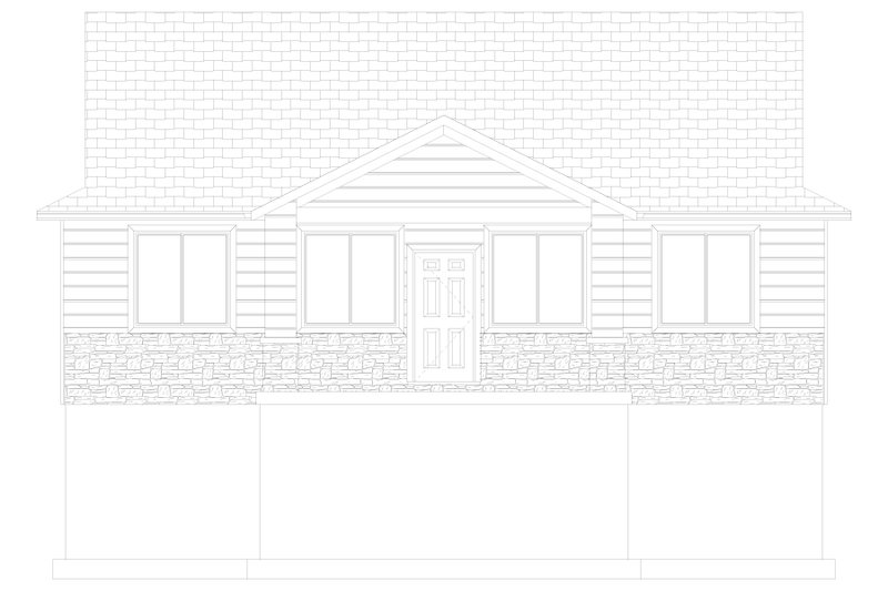 House Design - Exterior - Front Elevation 3 for Craftsman House Plan #1060-305 - 3 bed, 2 bath