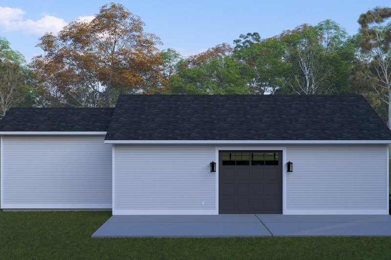 House Blueprint - Exterior - Rear Elevation for Traditional House Plan #1060-480, 0 bath