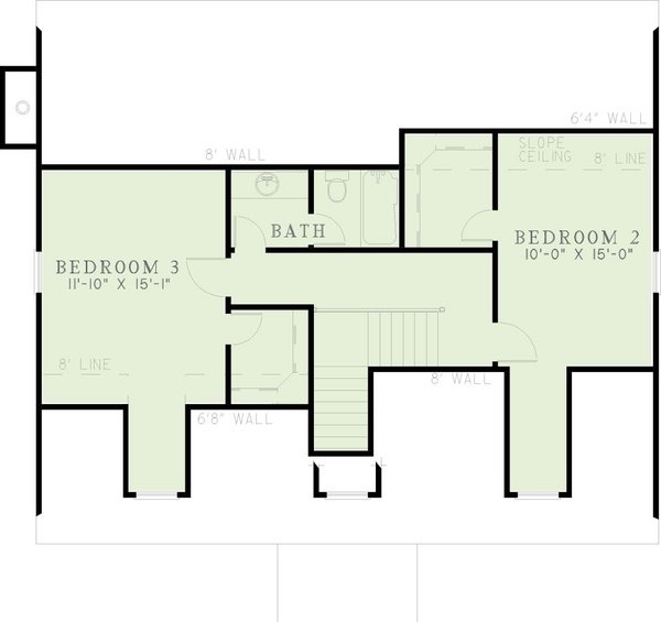 Home Plan - Colonial Floor Plan - Upper Floor Plan #17-231