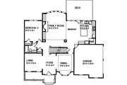 European Style House Plan - 5 Beds 4 Baths 3038 Sq/Ft Plan #129-160 