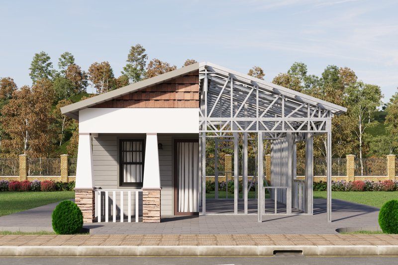 Dream House Plan - Exterior - Front Elevation 3 for Craftsman House Plan #1106-48 - 1 bed, 1 bath