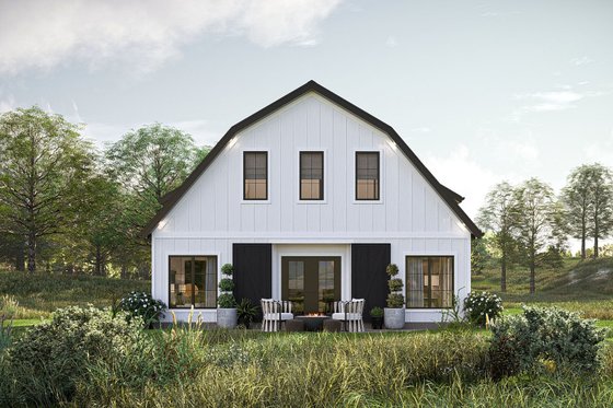 Exterior - Other Elevation 4 for Barndominium House Plan #455-508 - 2 bed, 2.5 bath