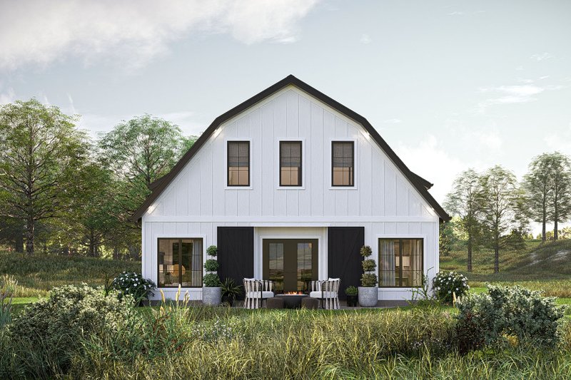 Home Plan - Exterior - Other Elevation 4 for Barndominium House Plan #455-508 - 2 bed, 2.5 bath